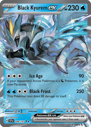 Black Kyurem ex – Double Rare – 048/191 – Surging Sparks