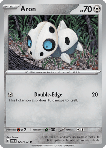 Aron – Common Reverse Holo – 120/167 – Twilight Masquerade