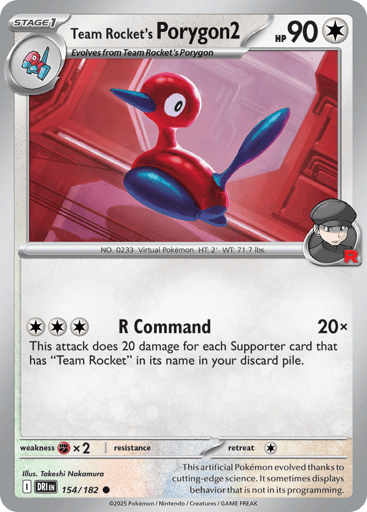 Team Rocket’s Porygon2 – Common – 154/182 – Destined Rivals
