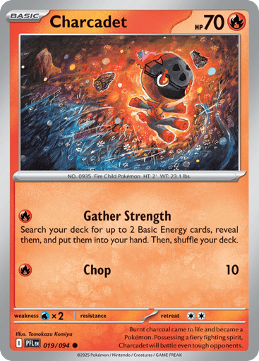 Charcadet – Common Reverse Holo – 019/094 – Phantasmal Flames