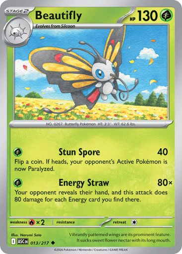 Beautifly – Uncommon – 013/217 – Ascended Heroes