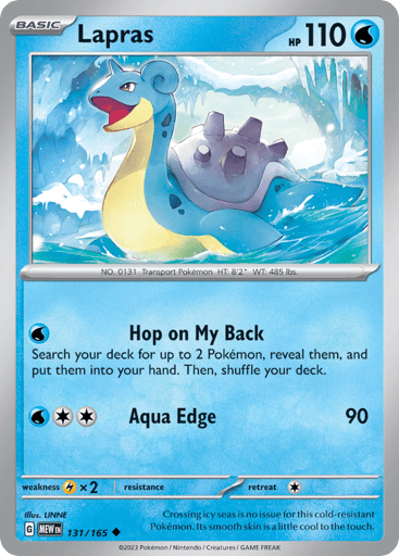 Lapras – Uncommon – 131/165 – S&V 151