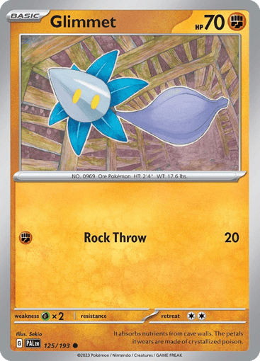 Glimmet – Common Reverse Holo – 125/193 – Paldea Evolved