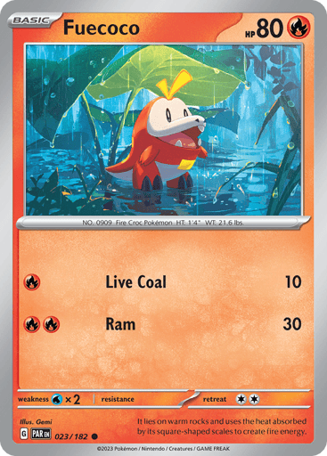 Fuecoco – Common Reverse Holo – 023/182 – Paradox Rift