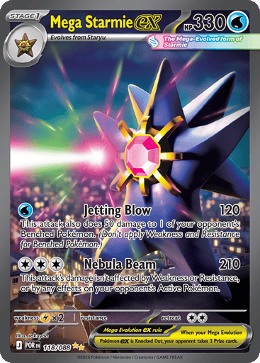 Mega Starmie ex – Special Illustration Rare – 118/088 – Perfect Order