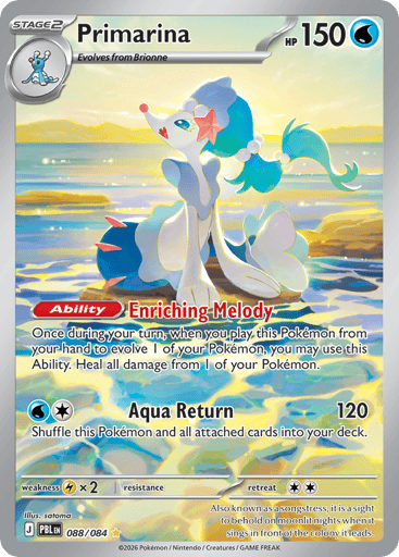Primarina – Illustration Rare – 088/084 – Pitch Black