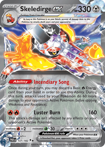 Skeledirge ex – Double Rare – 137/182 – Paradox Rift