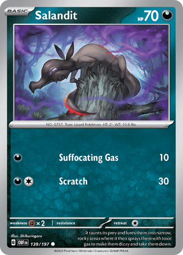 Salandit – Common – 139/197 – Obsidian Flames