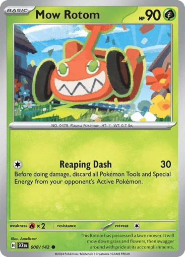 Mow Rotom – Common Reverse Holo – 008/142 – Stellar Crown