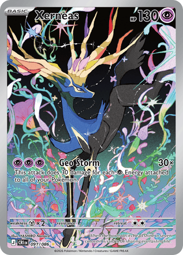 Xerneas – Illustration Rare – 091/086 – Chaos Rising