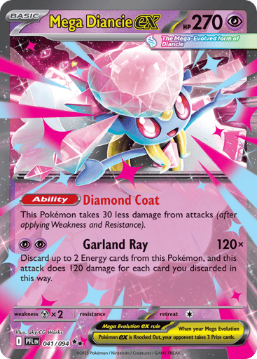 Mega Diancie ex – Double Rare – 041/094 – Phantasmal Flames