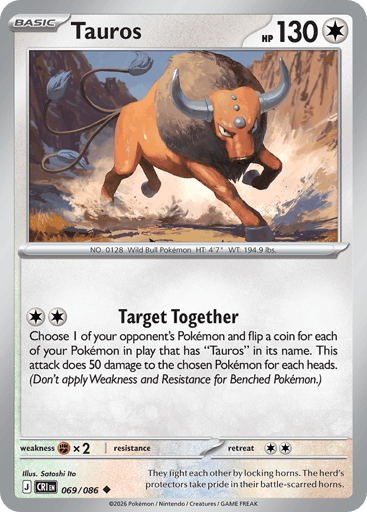 Tauros – Uncommon – 069/086 – Chaos Rising