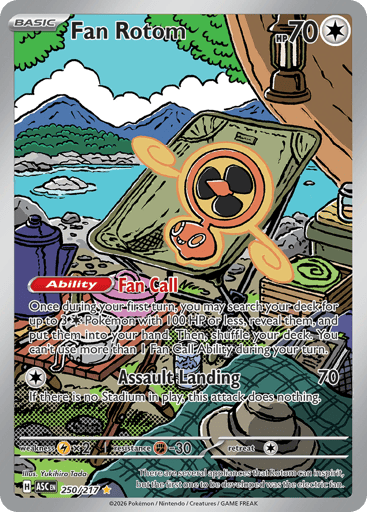 Fan Rotom – Illustration Rare – 250/217 – Ascended Heroes