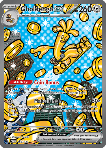 Gholdengo ex – Special Illustration Rare – 164/131 – Prismatic Evolutions