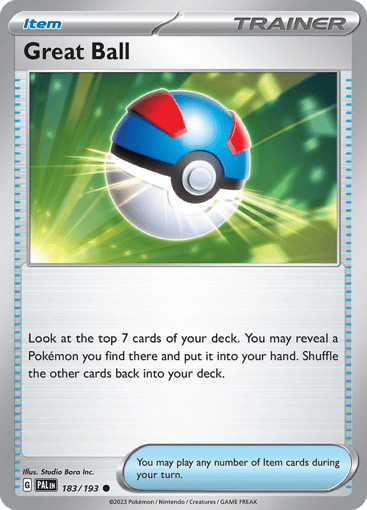 Great Ball – Common – 183/193 – Paldea Evolved