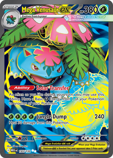 Mega Venusaur ex – Ultra Rare – 155/132 – Mega Evolution