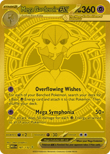 Mega Gardevoir ex – Mega Hyper Rare – 187/132 – Mega Evolution