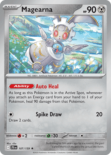 Magearna – Rare Reverse Holo – 107/159 – Journey Together