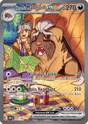 Arven’s Mabosstiff ex – Special Illustration Rare – 235/182 – Destined Rivals