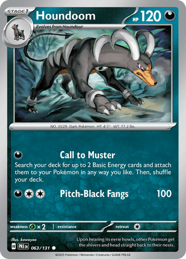 Houndoom – Common – 063/131 – Prismatic Evolutions