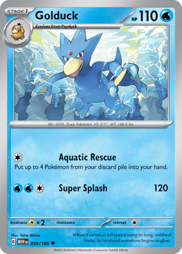 Golduck – Uncommon – 055/165 – S&V 151