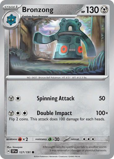 Bronzong – Common Reverse Holo – 127/191 – Surging Sparks
