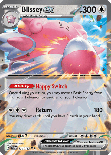 Blissey ex – Double Rare – 134/167 – Twilight Masquerade