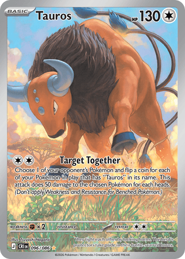 Tauros – Illustration Rare – 096/086 – Chaos Rising
