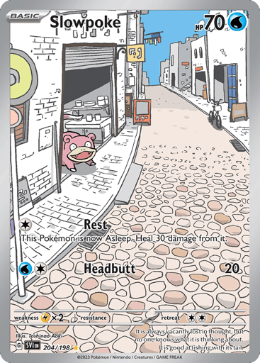 Slowpoke – Illustration Rare – 204/198 – Scarlet & Violet