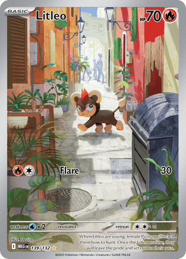 Litleo – Illustration Rare – 139/132 – Mega Evolution