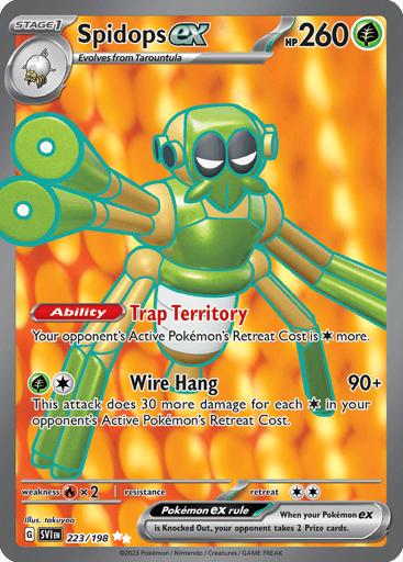 Spidops ex – Ultra Rare – 223/198 – Scarlet & Violet