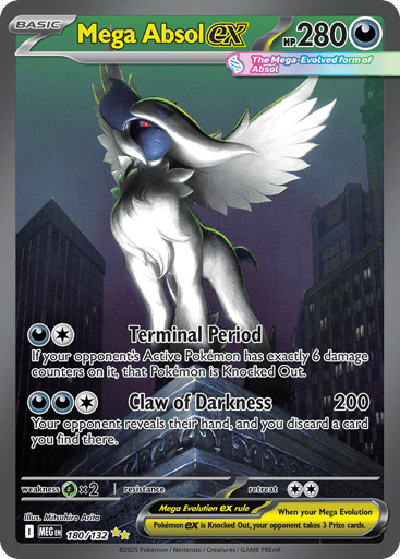 Mega Absol ex – Special Illustration Rare – 180/132 – Mega Evolution