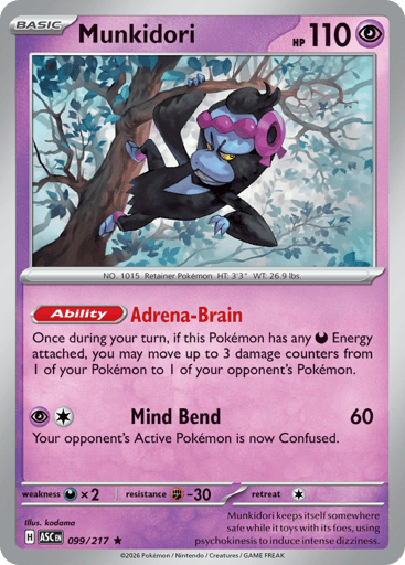 Munkidori – Rare Holo – 099/217 – Ascended Heroes