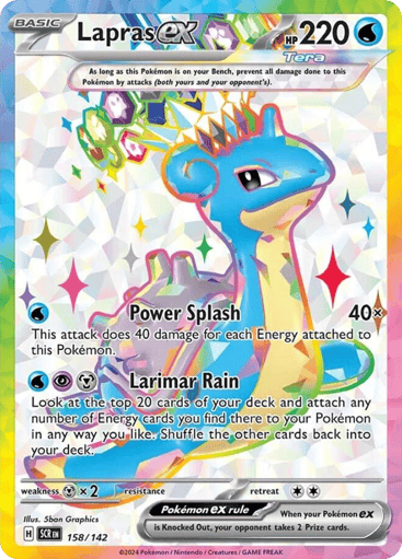 Lapras ex – Ultra Rare – 158/142 – Stellar Crown