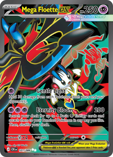 Mega Floette ex – Ultra Rare – 101/086 – Chaos Rising