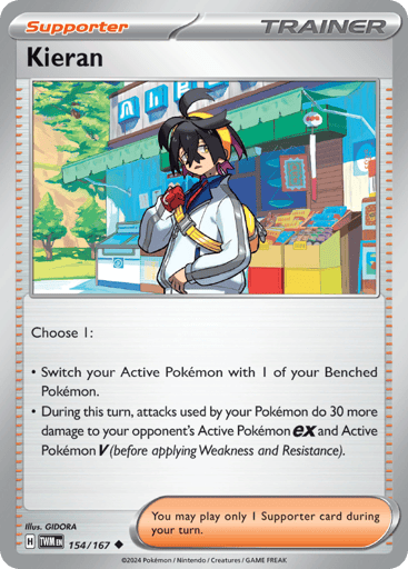 Kieran – Uncommon Reverse Holo – 154/167 – Twilight Masquerade