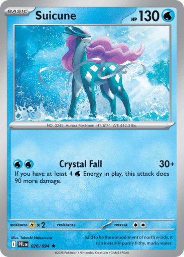 Suicune – Rare Holo – 026/094 – Phantasmal Flames