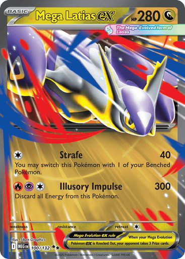Mega Latias ex – Double Rare – 100/132 – Mega Evolution