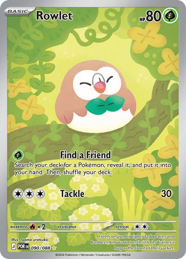Rowlet – Illustration Rare – 090/088 – Perfect Order