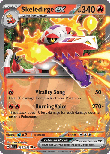 Skeledirge ex – Double Rare – 037/193 – Paldea Evolved