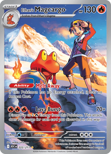 Ethan’s Magcargo – Illustration Rare – 222/217 – Ascended Heroes