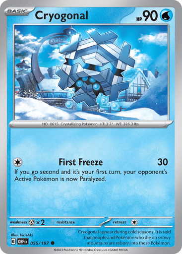 Cryogonal – Common – 055/197 – Obsidian Flames