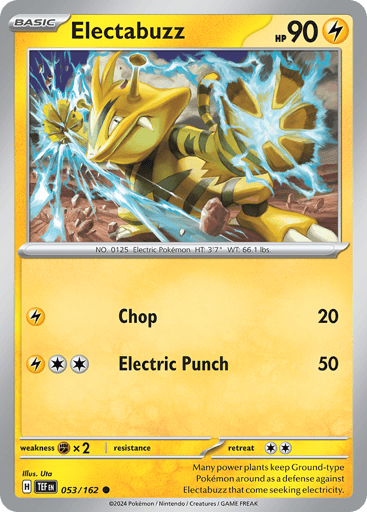 Electabuzz – Common Reverse Holo – 053/162 – Temporal Forces