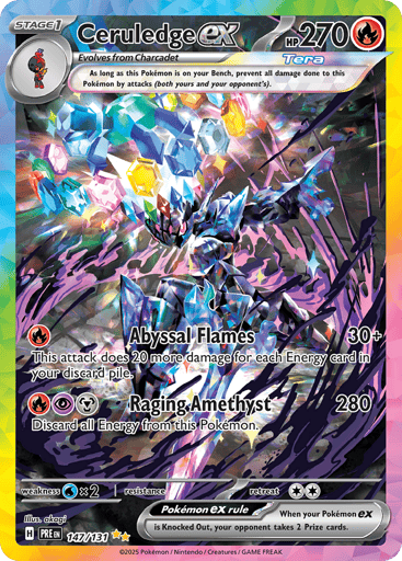 Ceruledge ex – Special Illustration Rare – 147/131 – Prismatic Evolutions