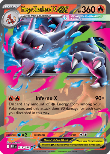 Mega Charizard X ex – Double Rare – 013/094 – Phantasmal Flames