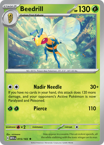 Beedrill – Rare – 015/165 – S&V 151