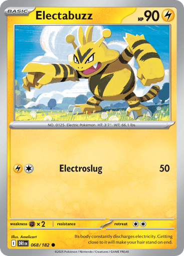 Electabuzz – Common Reverse Holo – 068/182 – Destined Rivals