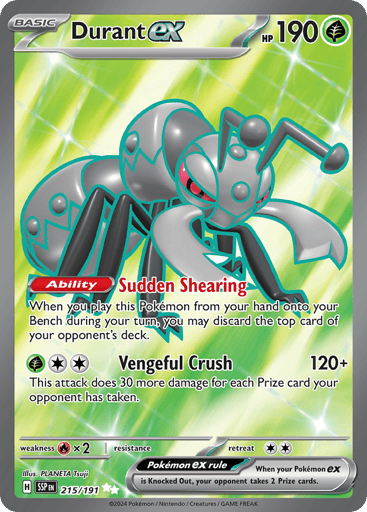 Durant ex – Ultra Rare – 215/191 – Surging Sparks