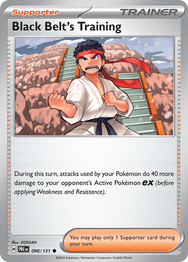 Black Belt's Training – Common Reverse Holo – 098/131 – Prismatic Evolutions