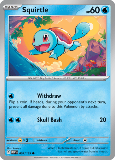 Squirtle – Common – 007/165 – S&V 151